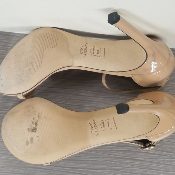 Stuart Weitzman Nudistcurve Ankle Strap Sandal, Womens Size 7.5 M - Picture 11 of 13